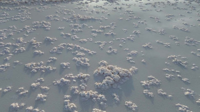 Tuz Gölü'nde sular çekildi...  Şaşırtan manzara herkesi mest etti