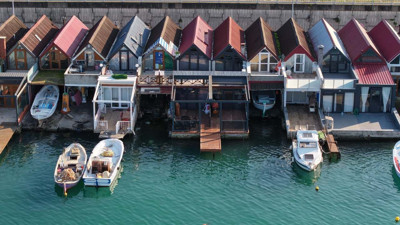 Trabzon’da fahiş dönüşüm: Balıkçının barınağı haftasonu villası oldu!