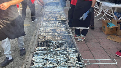 Herkes Karadeniz sandı ama! 7 ton hamsiyi bedava yediler