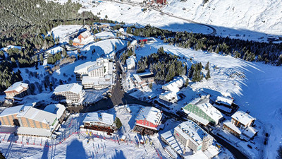 Uludağ'da kar sevinci