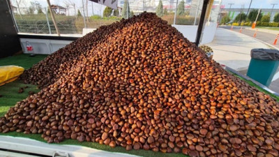 Kışın vazgeçilmezi kestane tezgahlara geldi: Günde 500-600 kilo satıyoruz!