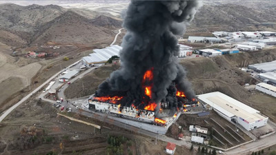 Kırıkkale'de kimya fabrikasında yangın