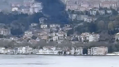 Sarıyer’de iş yerinde yangın: Alevler Anadolu Yakası’ndan görüldü