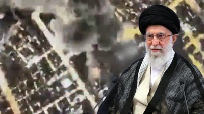 İsrail saldırısının görüntüleri paylaşıldı: Hamaney’in konutu böyle vuruldu