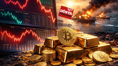 Borsalarda satış dalgası, altın ve Bitcoin ise direniyor
