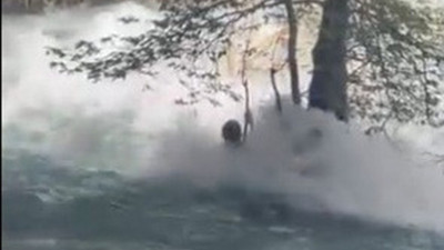 17 yaşındaki gencin son anları ortaya çıktı: Akıntıya böyle kapıldı