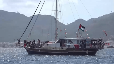 Küresel Sumud Filosu Gazze'ye gitmek üzere Marmaris'ten demir aldı