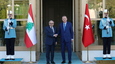 Cumhurbaşkanı Erdoğan, L&uuml;bnan Başbakanı Salam'ı kabul etti