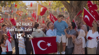 Halkbank'tan 15 Temmuz'a &ouml;zel reklam filmi: "İrade bizim, zafer bizim"