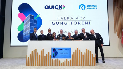 3,7 milyar TL'lik halka arz tamamlandı: Quick Sigorta için gong çaldı
