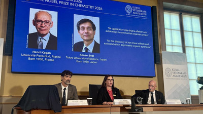 2026 Nobel Kimya &Ouml;d&uuml;l&uuml;'n&uuml;n sahipleri belli oldu