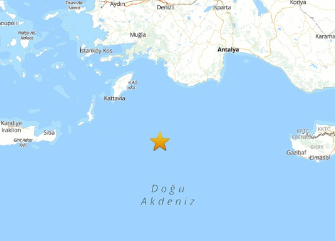 Son dakika: Antalya Kaş açıklarında deprem - Resim : 1