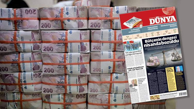 Bütçenin dengesi nisanda bozuldu