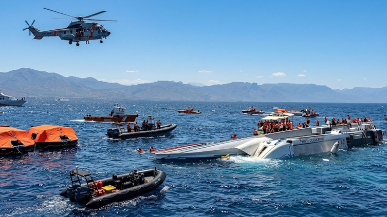 Son dakika... KKTC açıklarında yolcu gemisi battı: 8 kişi hayatını kaybetti