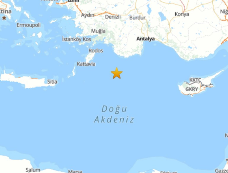 Son dakika: Antalya Kaş açıklarında korkutan deprem - Resim : 1