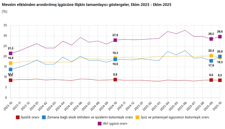Son Dakika... TÜİK açıkladı: Ekim ayı işsizlik rakamları açıklandı. - Resim : 2