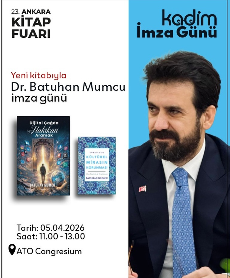 K&uuml;lt&uuml;r ve Turizm Bakan Yardımcısı Batuhan Mumcu yeni kitabıyla okurlarla buluşuyor - Resim : 1