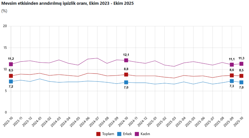 Son Dakika... TÜİK açıkladı: Ekim ayı işsizlik rakamları açıklandı. - Resim : 1