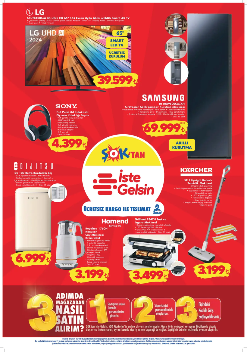 28 OCAK-3 ŞUBAT 2026 AKTÜEL KATALOĞU: ŞOK'a bu hafta ne geliyor? ŞOK'ta bu hafta neler var? - Resim: 8