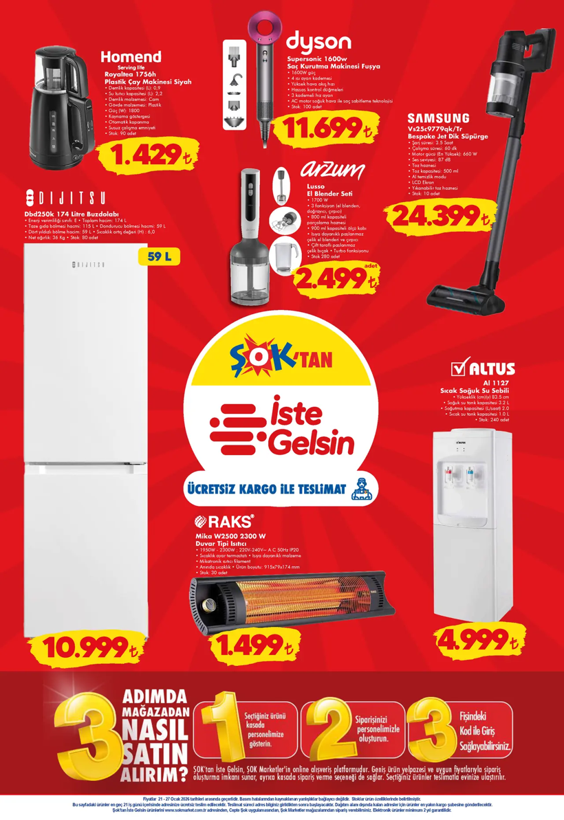 ŞOK 21-27 OCAK 2026 AKTÜEL KATALOĞU: ŞOK'a bu hafta ne geliyor? ŞOK'ta bu hafta neler var? - Resim: 8