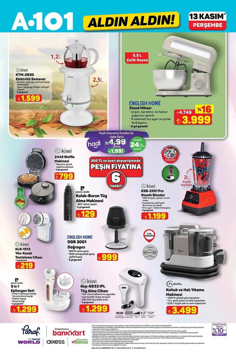 A101 13 KASIM 2025 AKTÜEL KATALOĞU: A101'e QLED TV ve Volta elektrikli moped geliyor! - Resim: 6