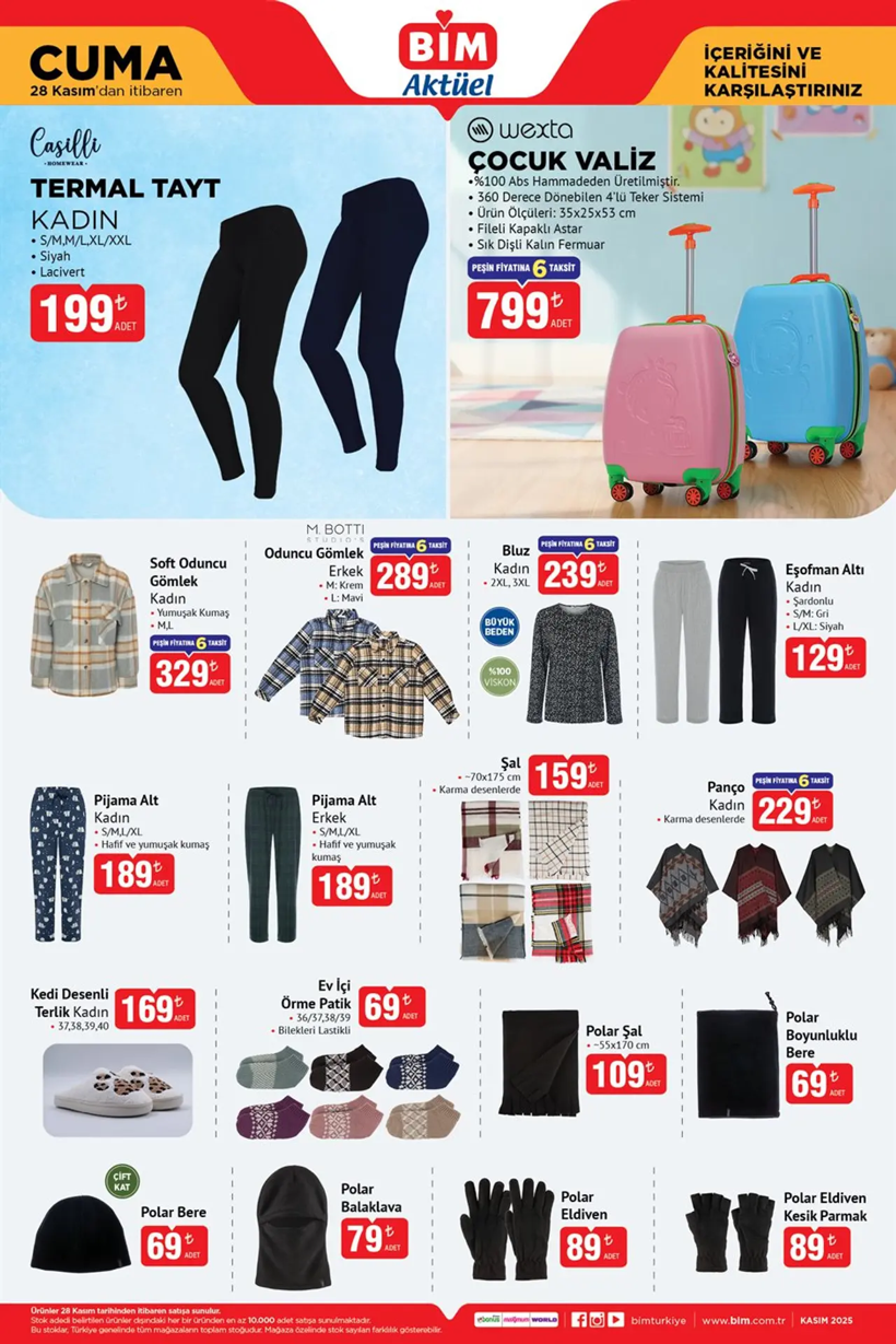 BİM 28 KASIM 2025 AKTÜEL KATALOĞU: BİM'e bu hafta neler geliyor? BİM'de neler var? - Resim: 8