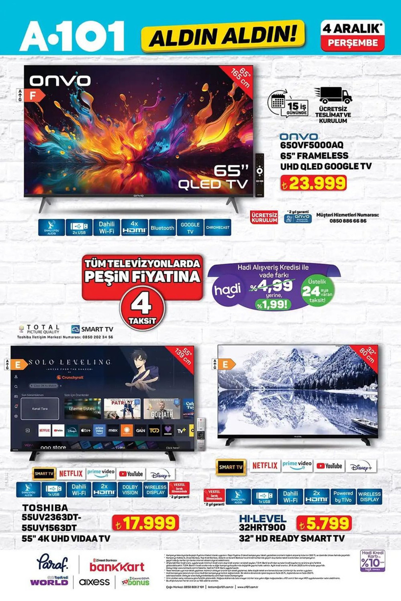 A101 4 ARALIK 2025 AKTÜEL KATALOĞU: A101'e yılbaşı ağacı ve dekoratif süsler geliyor! - Resim: 1