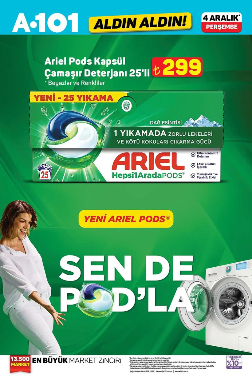 A101 4 ARALIK 2025 AKTÜEL KATALOĞU: A101'e yılbaşı ağacı ve dekoratif süsler geliyor! - Resim: 13