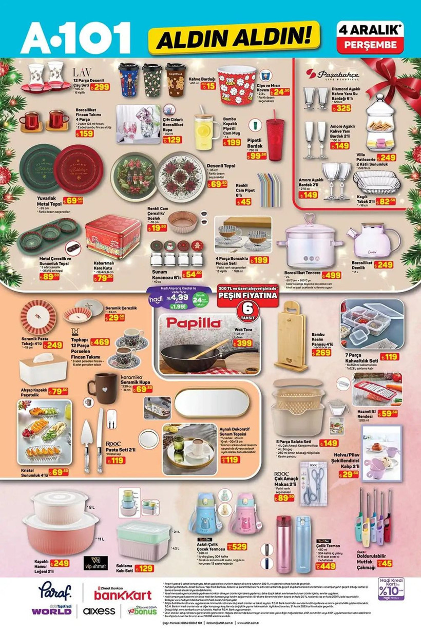 A101 4 ARALIK 2025 AKTÜEL KATALOĞU: A101'e yılbaşı ağacı ve dekoratif süsler geliyor! - Resim: 4