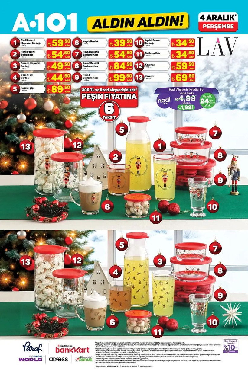 A101 4 ARALIK 2025 AKTÜEL KATALOĞU: A101'e yılbaşı ağacı ve dekoratif süsler geliyor! - Resim: 5