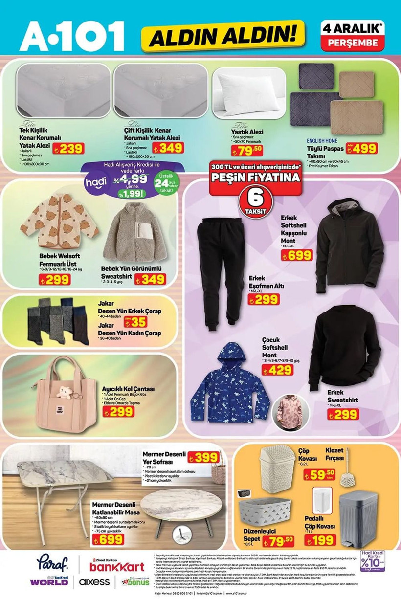 A101 4 ARALIK 2025 AKTÜEL KATALOĞU: A101'e yılbaşı ağacı ve dekoratif süsler geliyor! - Resim: 9