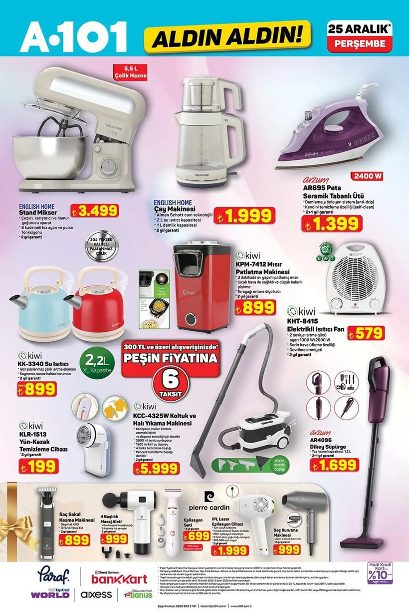 A101 25 ARALIK 2025 AKTÜEL KATALOĞU: A101'e bu hafta neler geliyor? A101'de neler var? - Resim: 3