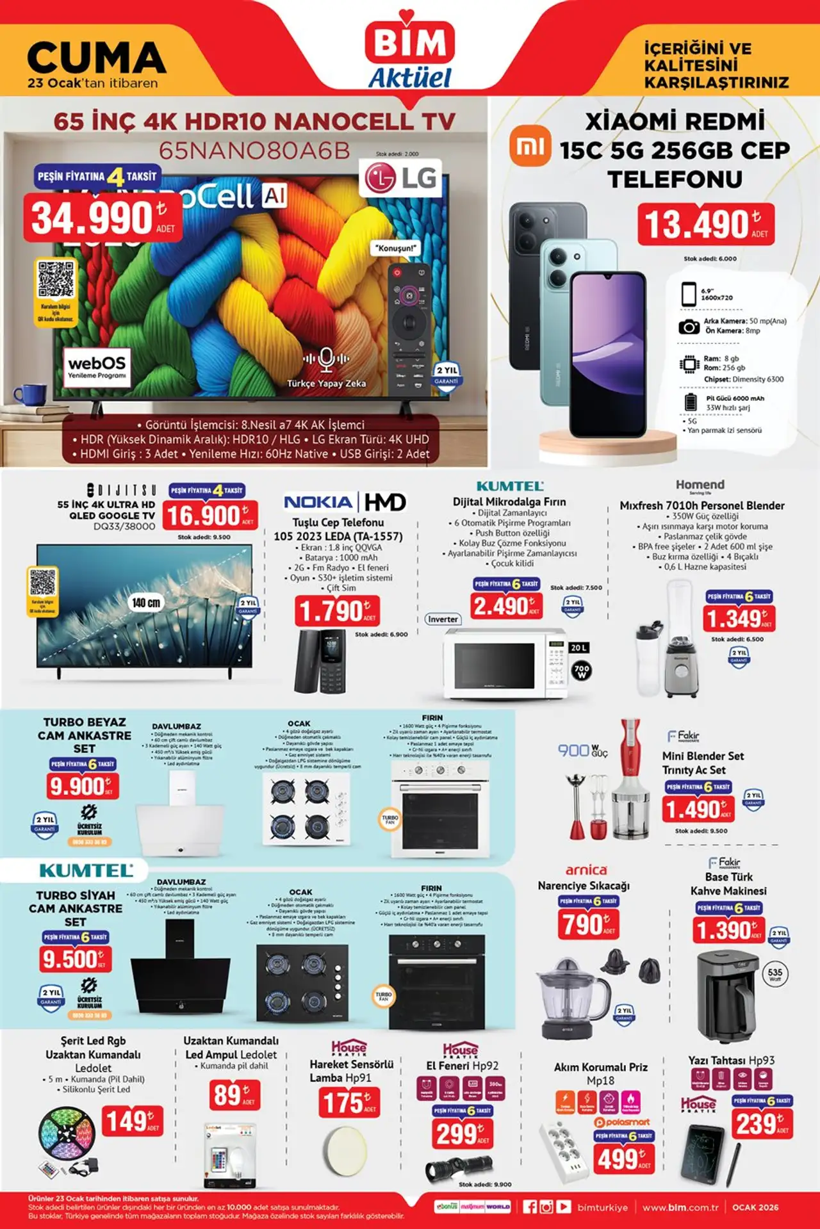 BİM 20-23 OCAK 2026 AKTÜEL KATALOĞU: BİM'de bu hafta neler var? BİM'e neler geliyor? - Resim: 6