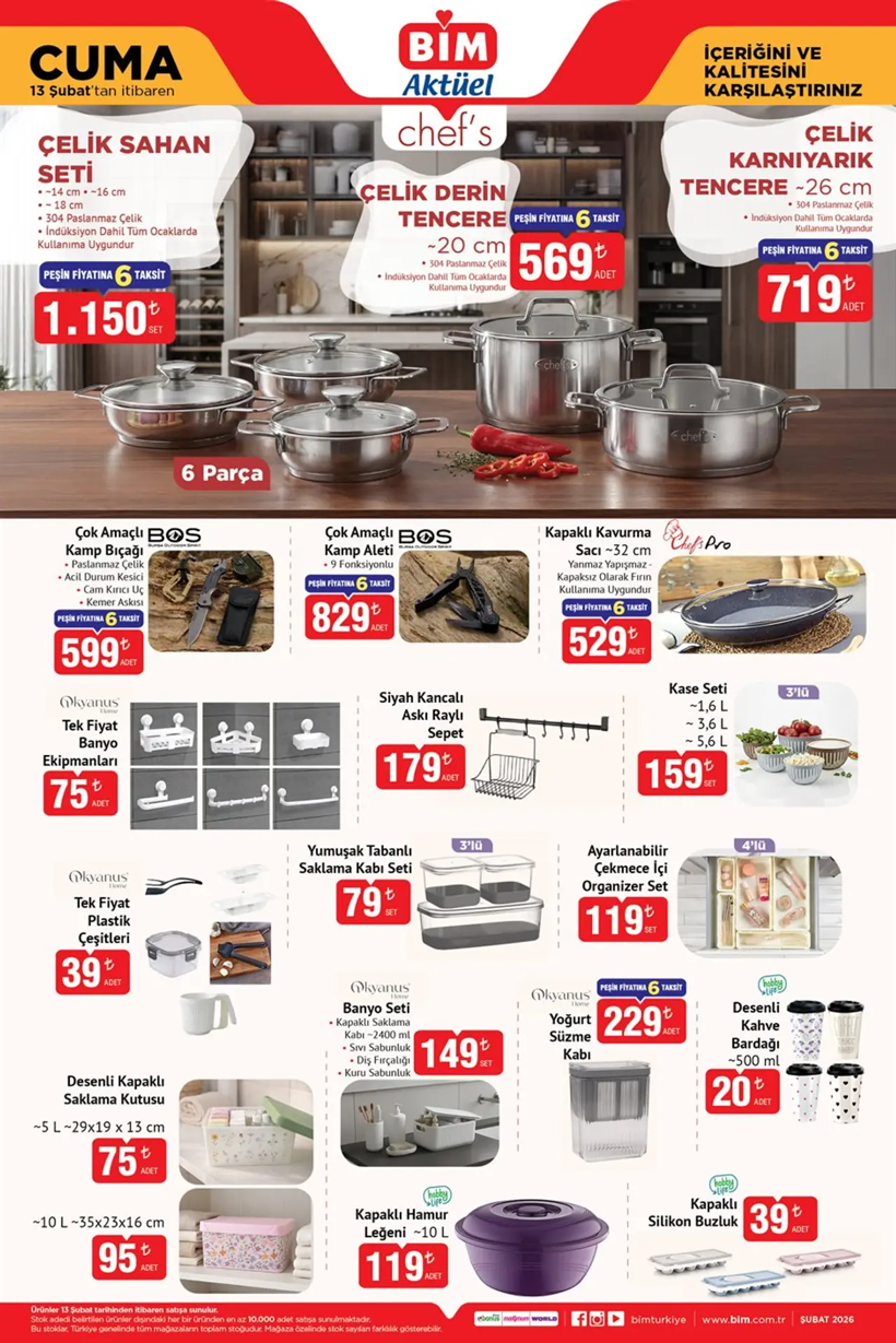 BİM 10-13 ŞUBAT 2026 AKTÜEL KATALOĞU: BİM'de bu hafta neler var? BİM'e neler geliyor? - Resim: 6