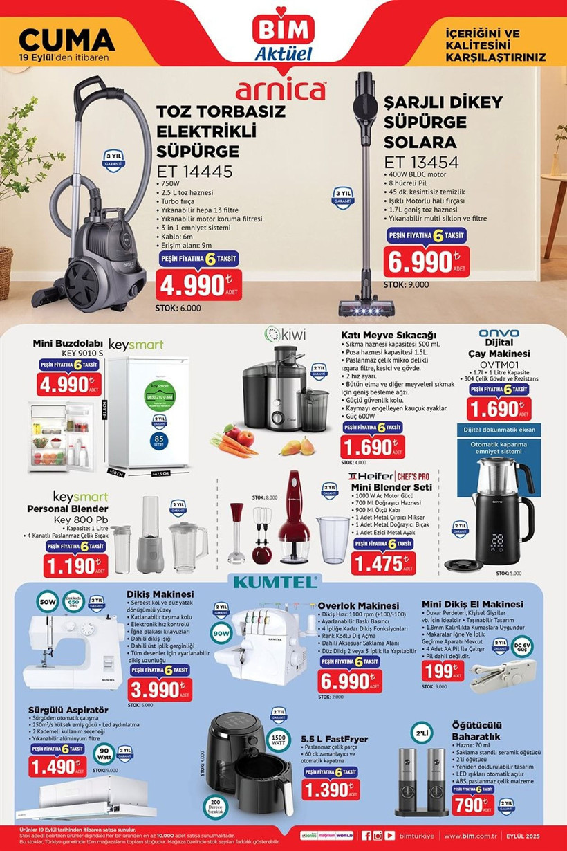 BİM 19 EYLÜL 2025 AKTÜEL KATALOĞU: BİM'e katı meyve sıkacağı geliyor! - Resim: 2