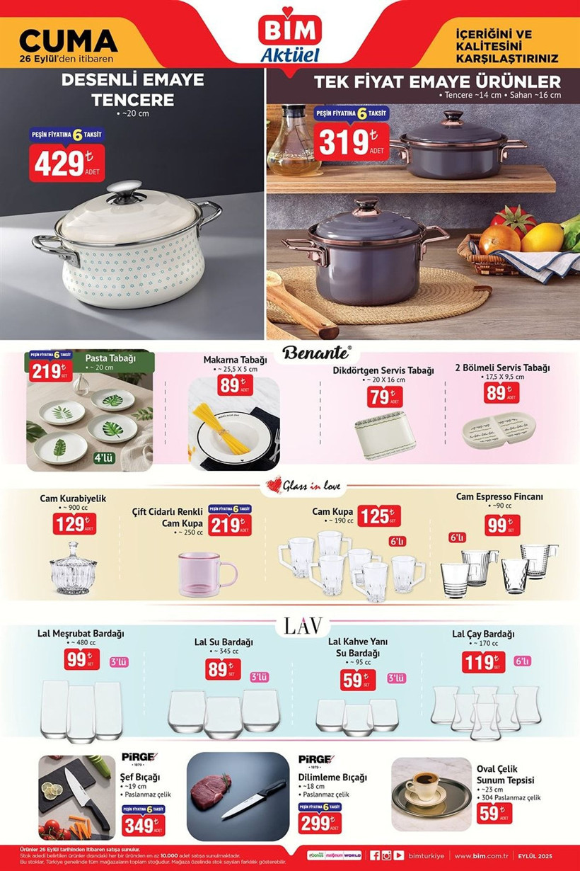 BİM 23-26 EYLÜL 2025 AKTÜEL KATALOĞU: BİM'e turbo cam ankastre set geliyor! - Resim: 8