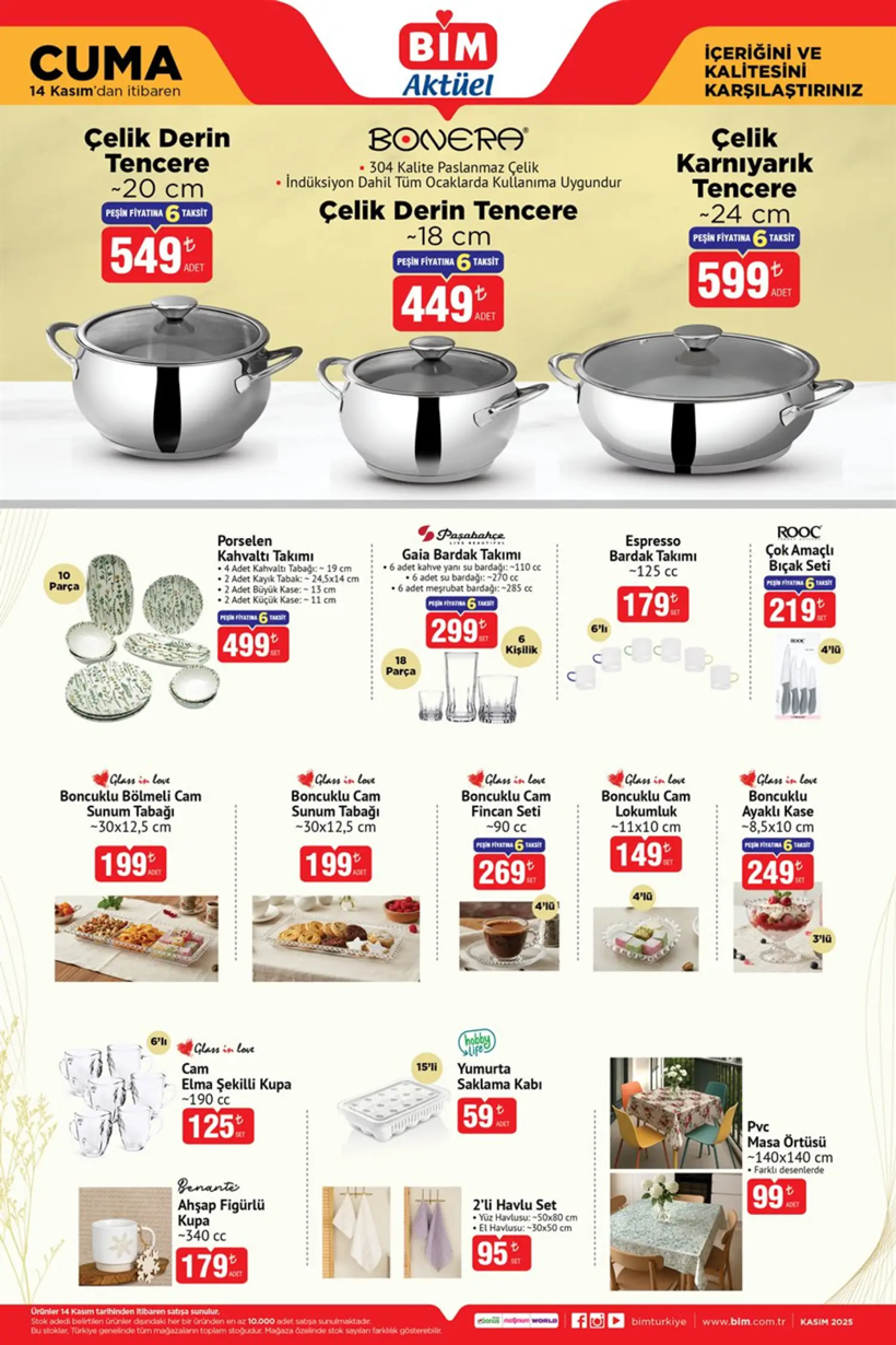 BİM 14 KASIM 2025 AKTÜEL KATALOĞU: BİM'e bu hafta neler geliyor? BİM'de neler var? - Resim: 6