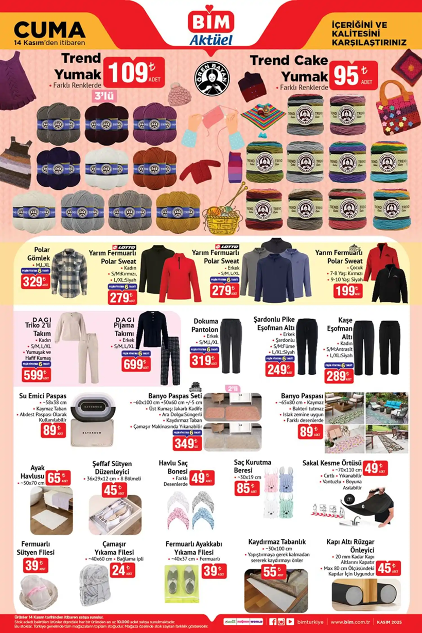 BİM 14 KASIM 2025 AKTÜEL KATALOĞU: BİM'e bu hafta neler geliyor? BİM'de neler var? - Resim: 8