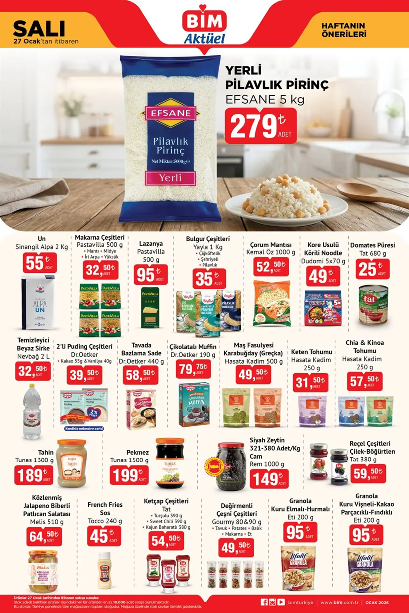 BİM 27-30 OCAK 2026 AKTÜEL KATALOĞU: BİM'de bu hafta neler var? BİM'e neler geliyor? - Resim: 1