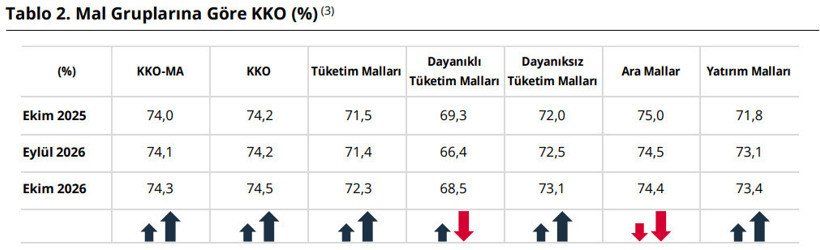 TCMB a&ccedil;ıkladı: İmalat sanayinde kapasite kullanımı arttı - Resim : 3