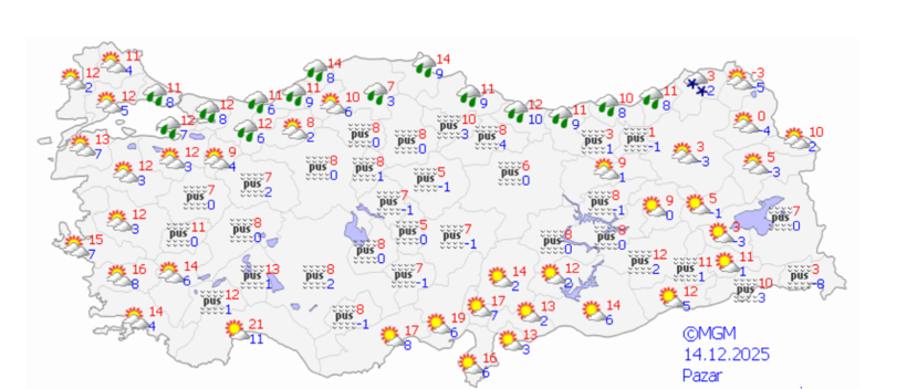 Hafta sonu (13-14 Aralık 2025) hava durumu nasıl olacak? İstanbul, Ankara, İzmir yağmur var mı, sıcaklık kaç derece? - Resim: 3