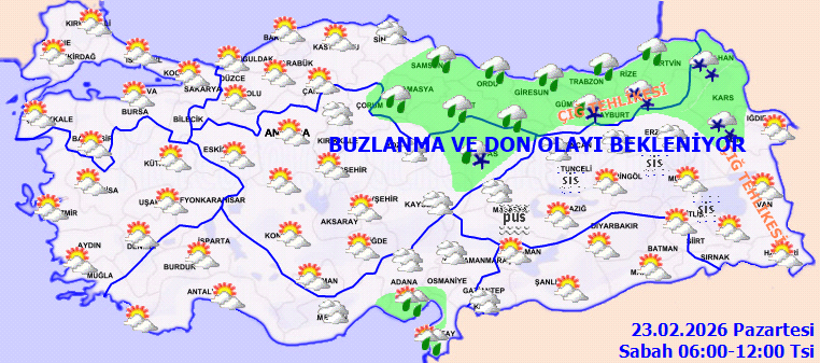 Meteoroloji b&ouml;lge b&ouml;lge uyardı: Yurtta yağmur ve kar alarmı - Resim : 1