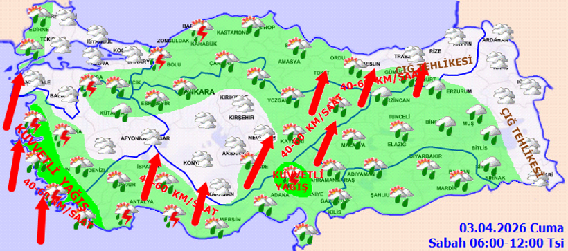 Meteoroloji'den sağanak uyarısı: Yurdun tamamını saracak - Resim : 1