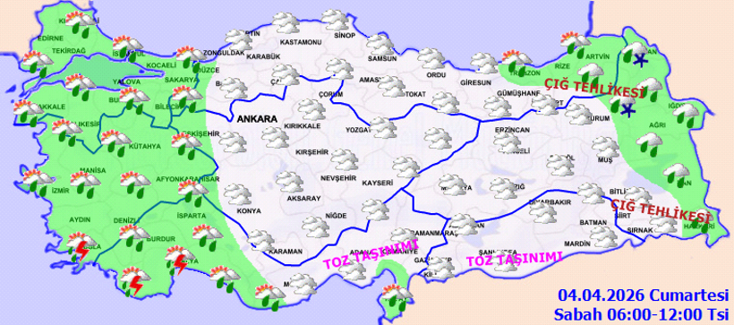 Türkiye genelinde yağış alarmı: Ege’de kuvvetli sağanak etkili olacak - Resim : 1