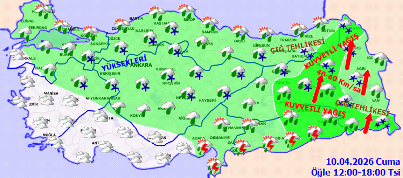 Yurt genelinde yağışlı hava etkili olacak - Resim : 2