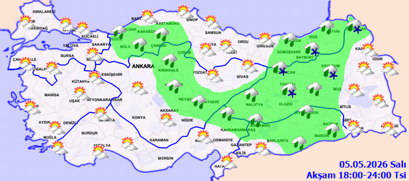 Meteoroloji'den kar yağışı uyarısı: İki b&ouml;lge beyaza b&uuml;r&uuml;necek - Resim : 2