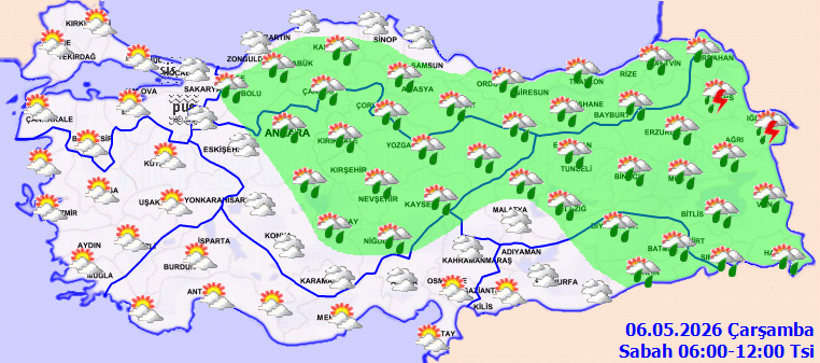 Meteoroloji duyurdu: T&uuml;rkiye genelinde yağışlı hava etkisini artırıyor - Resim : 1