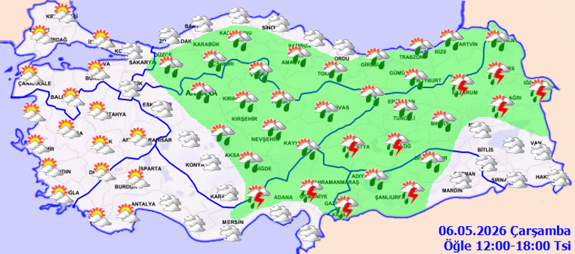 Meteoroloji duyurdu: T&uuml;rkiye genelinde yağışlı hava etkisini artırıyor - Resim : 2