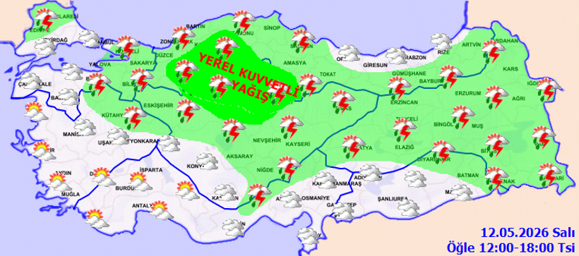 T&uuml;rkiye genelinde sağanak alarmı! Kuvvetli yağış uyarısı yapıldı - Resim : 2