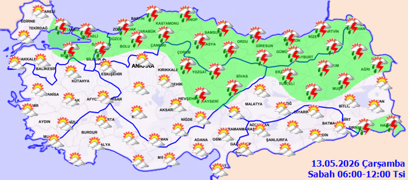 Yurt genelinde sıcaklıklar arttı ama sağanak ihtimali devam ediyor - Resim : 1